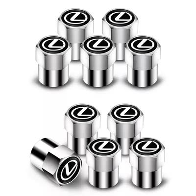 4 Stuks Auto Logo Wiel Band Ventiel Luchtventiel Dop Stofkappen Voor Lexus GS350 Ct200h RX350 NX300h ES300h IS350 LX600h SC430 LS430 GX