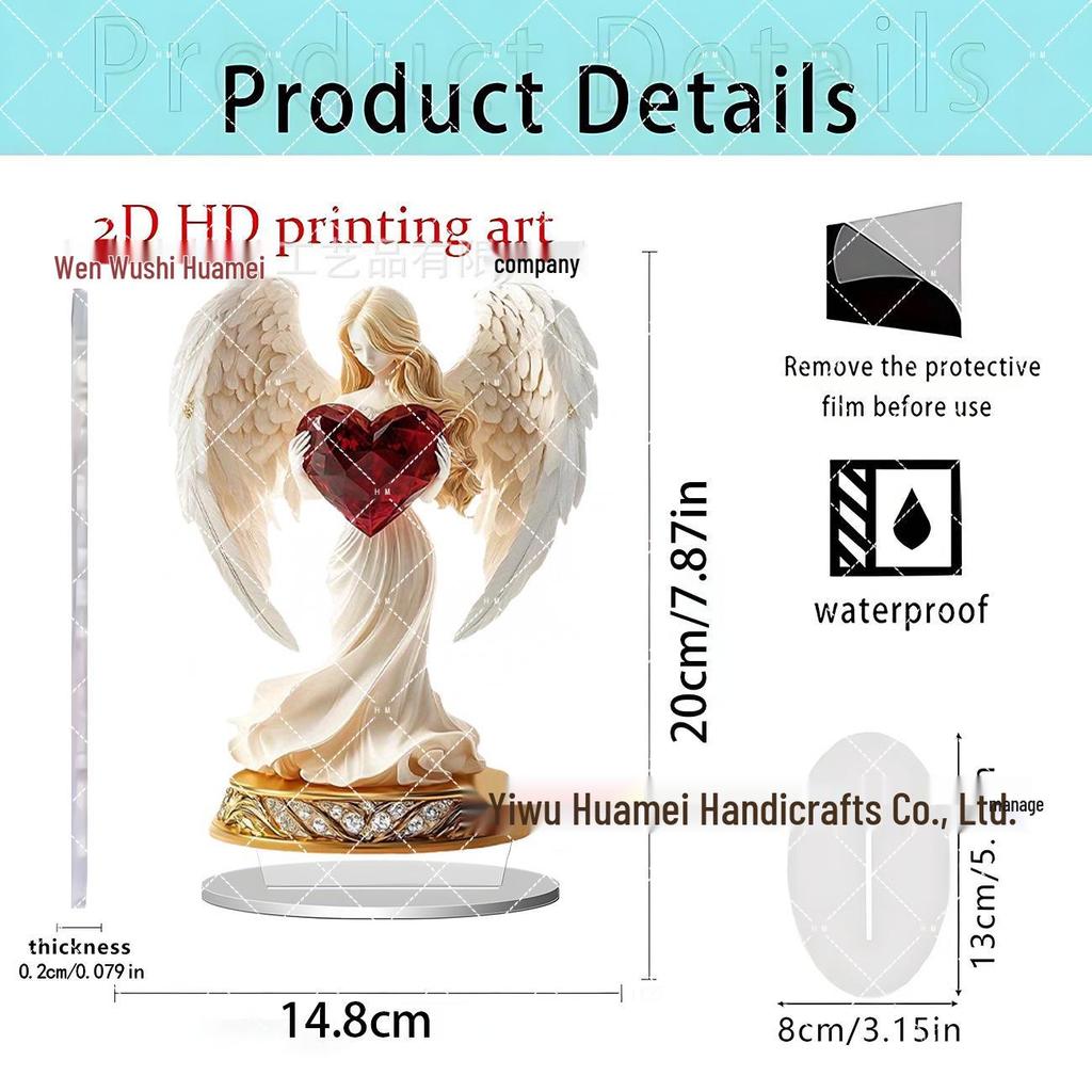 Cross-Border New Moon Lighthouse 2D Acrylic Ornament - Home and Festival Decoration.