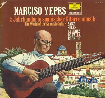 LP Record NARCISO YEPES 5 Jahrhunderte Spanischer Gitarrenm 2726055 DEUTSCHE GRAMMO Germany Classical Used