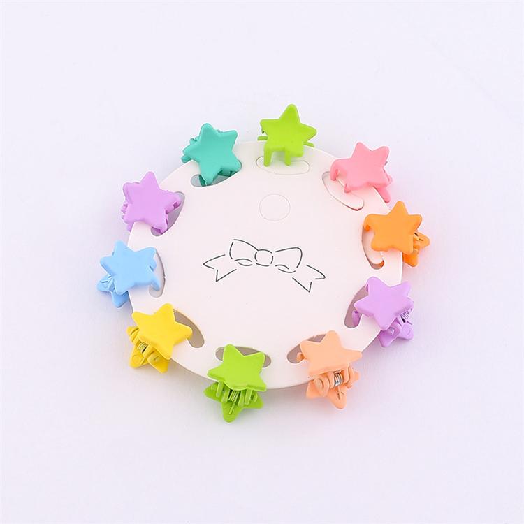 Candy Color Flower Cartoon Mini Hair Clips Baby Girls Bb Clip 10pcs Set