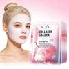 Sadoer Sakura Face Mask Facial Skincare Moisturizing Brightening Hydrating Firming Collagen Facial Masks Face Sheet Mask