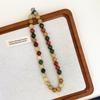 Retro Morandi Earth Tone Bead Necklace: Stylish, Durable, Perfect for Layering or Solo Wear