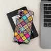 M-Moroccan Tile For Samsung Galaxy A73,31,71,53,32,72,Note,22,41,8,9,52,J7,Soft Black Silicone Cover Case