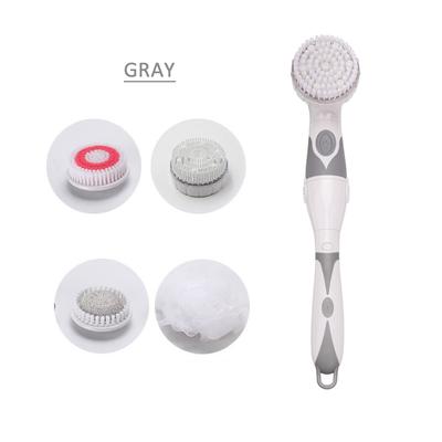 NEUE 4-in-1 Elektrische Badebürste Langer Griff Wasserdicht Körperreinigungsbürste Massage Home Dusche Reinigungs-Spa-System Gesundheitswesen