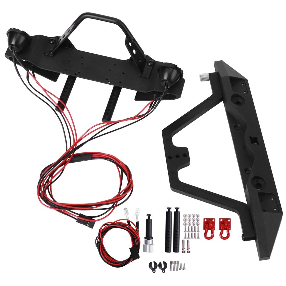 

Передній Задній Бампер зі Світлодіодним Світлом Підходить для Моделі Радіокерованого Автомобіля TRX4 SCX10 90046 110