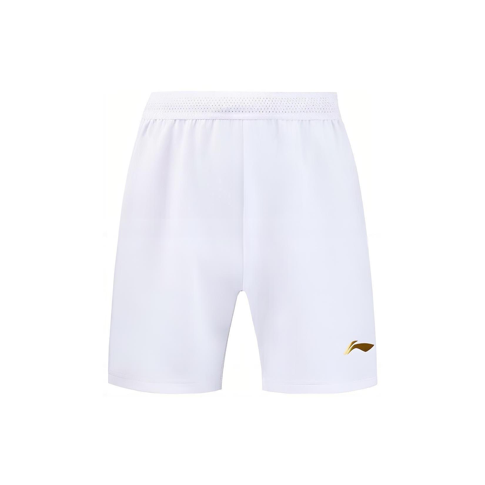 Li-Ning Badminton Competition Shorts White Men s AAPT015-1 XXL
