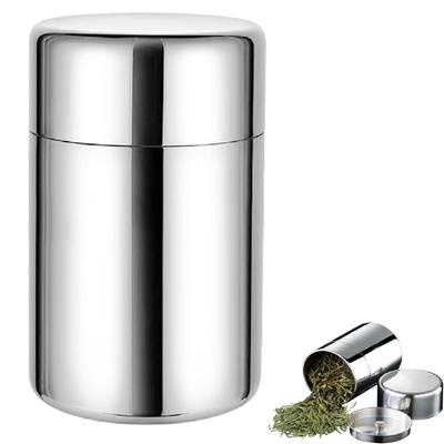 SensaBliss Stainless Steel Tea with Light Preserves Tea Coffee Includes Dishwasher Stylish Gift for Green and Black Tea Caddy, 400ml, Double-Sealed