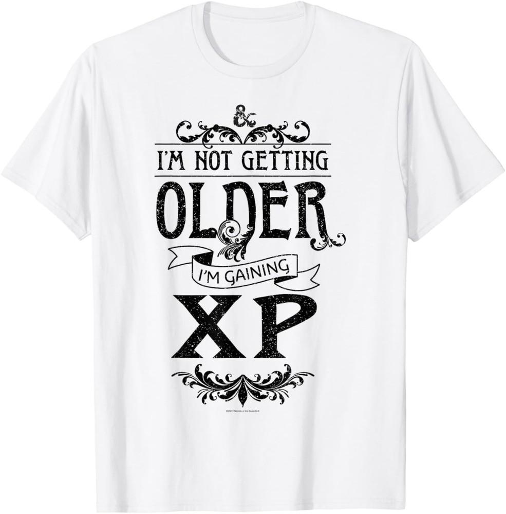 

Dungeons and Dragons Birthday I m Gaining XP Not Getting Old T-Shirt XL