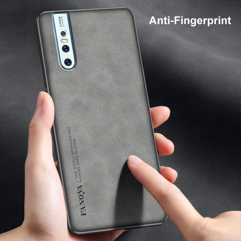 Luxury PU Leather Case For Vivo V15 Pro V9 V17 Neo V7 Plus Cover Matte Protection Silicone Phone Case For Vivo 1907 Y85 Y71 Y79