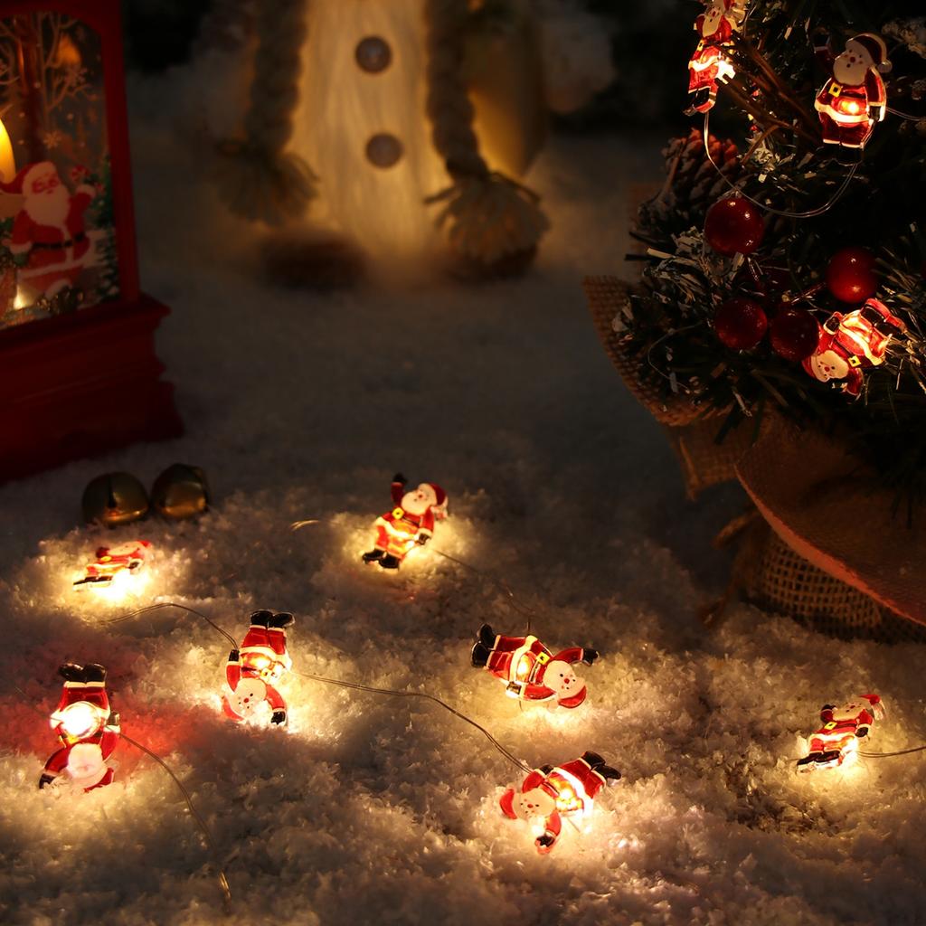 Santa Claus LED Light String Merry Christmas Decoration For Home 2025 Cristmas Ornament Xmas Navidad Natal Gifts New Year 2025