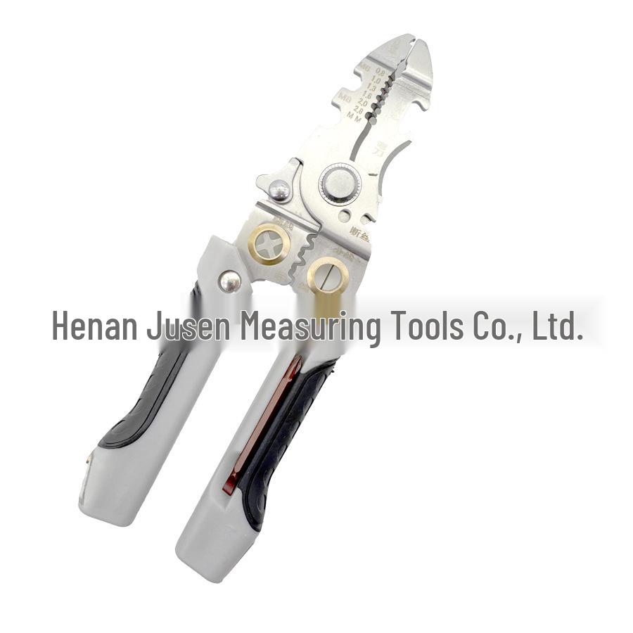 21-in-1 Multi-functional 7-inch Electrician Wire Stripping and Cutting Pliers WSP-007 серый
