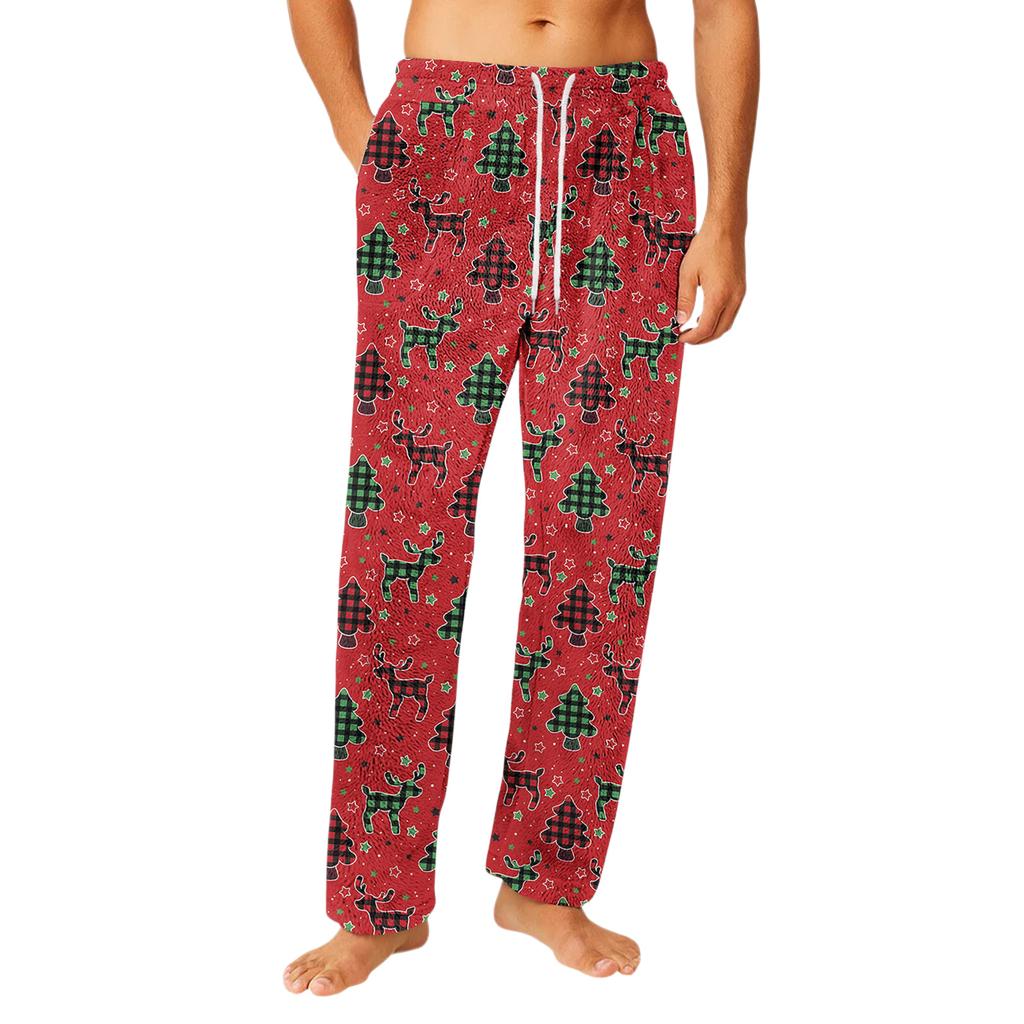 Erkek Büzgü Cepli Flanel Pantolon Ev Giyimi Pijama Pantolonu