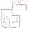 VidaXL Electric Reclining Massage Armchair, Relaxation Chair with Backrest, Seat with Armrests, TV Armchair of 3204970