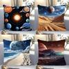 1pc Planets The Solar System Mars Saturn Moon Pillow Case Square Bedroom Sofa Leisure Comfort Cushion Car Living Home Decoration