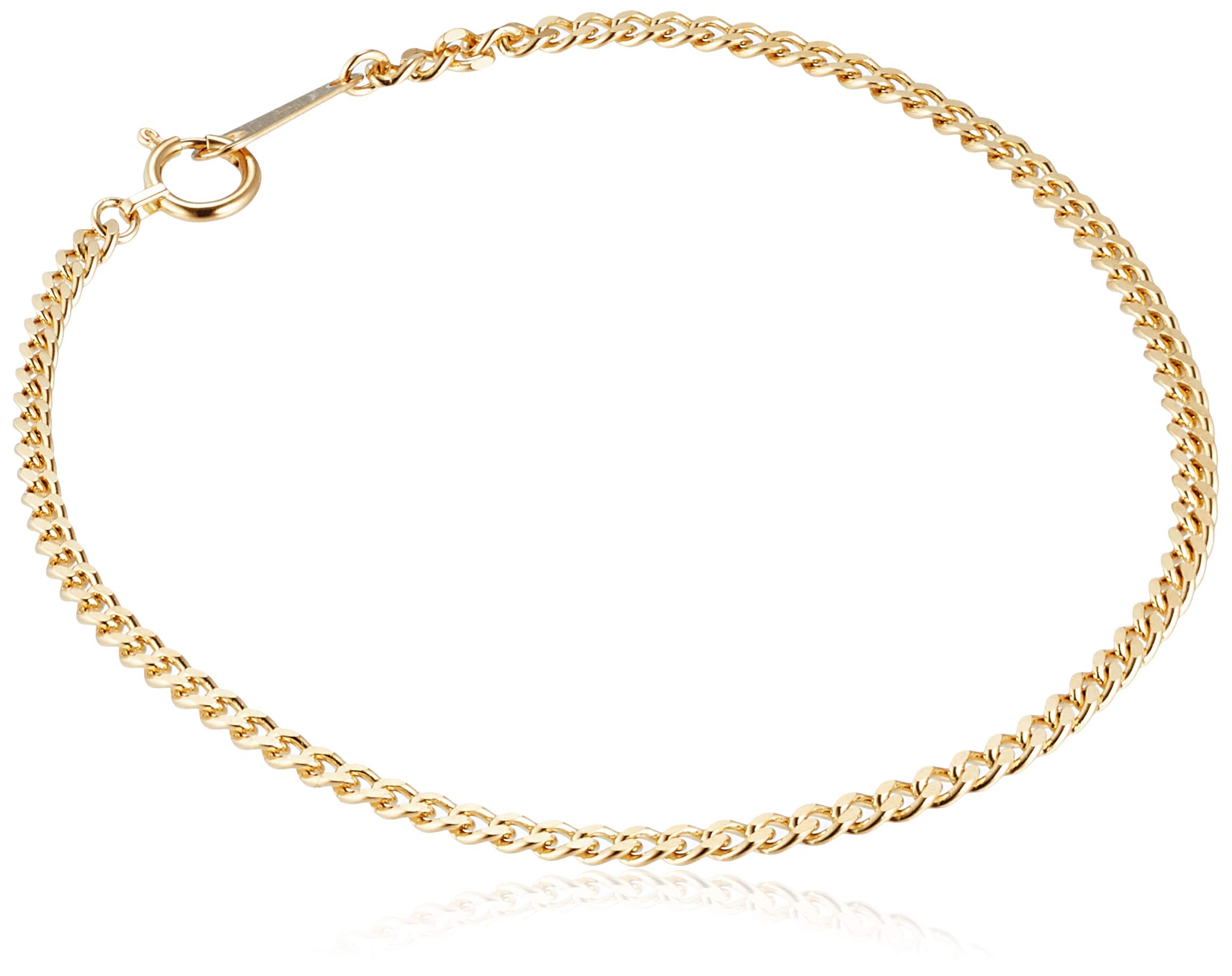 

18K Single Kihei Bracelet Made in Japan 18cm K18 2-sided 3.5g [MJP KIHEI]