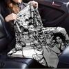 For Hip Hop,Culture,Icons Themed Flannel Blanket, Glam Style, Digital Print, All Season Comfort, ,for Cozy Plush Flannel Cover103
