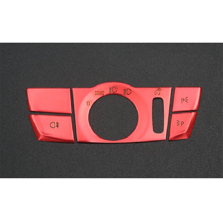 Aluminum Alloy Car Headlight Switch Button Light Control Stickers Fit For BMW 5 Series G30 -2022 Auto Interior