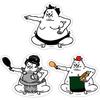 Nyanko Daishouten Original Sticker Set Sumo Neko The Battle Cats