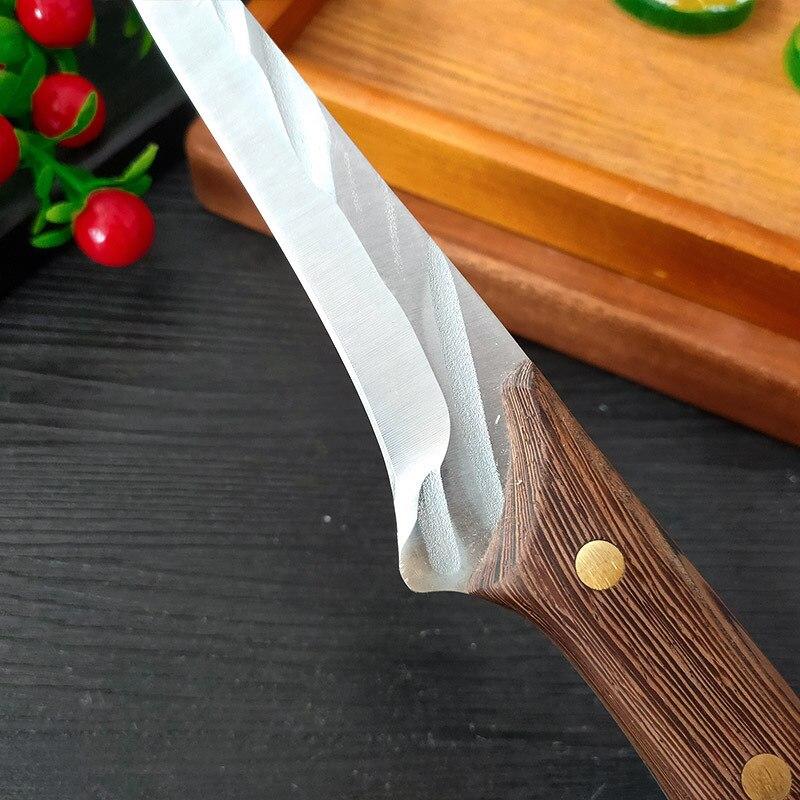 5Cr15Mov Nerezový vykosťovací nůž Řeznický nůž Nůž pro domácnost Krájecí nůž Sekáček na maso Nůž na ovoce Venkovní nůž