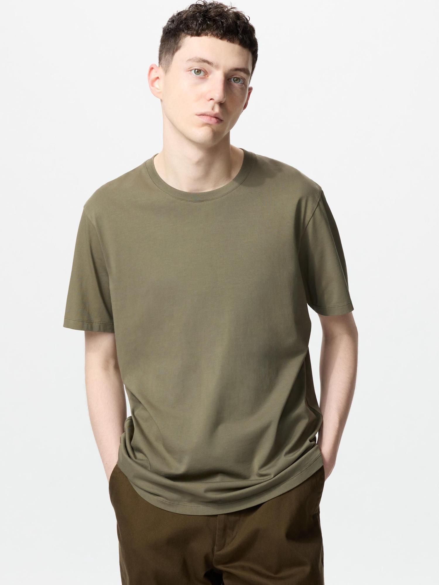 

Футболка Uniqlo Japan Supima CoTTon с круглым вырезом и коротким рукавом 56 OLIVE/3XL