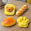 [KOREWA] [Go viral on social media!] 4-piece set of bread-shaped squishy toys. Soft and fluffy, these cute bread-shaped squishies are perfect for phot