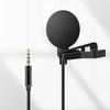 Mobile Phone SLR Camera Lavalier Clipon Microphone Vlog Live Broadcast MIC 3.5mm Plug(Suitable for (3.5mm Headphone