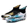 New Football Shoes, Boys' High-top Long Nails, Young and Middle School Students' Competition Training Shoes, Large Size.