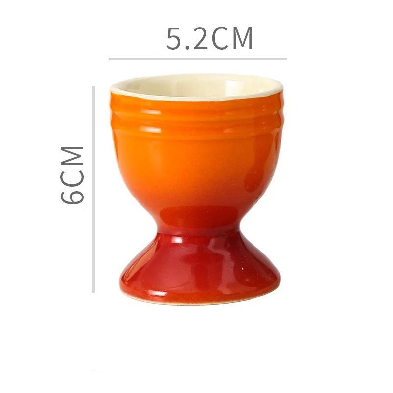 Ceramic Egg Cups, Porcelain Colorful Egg Cups, Stand Holder For Soft Boiled Eggs, Breakfast Cooking Kitchen Egg Serving