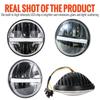 5.75 Inch Motorcycle Led Headlight with Halo Ring White DRL Angel Eye for Dyna Sportster Softail 5 3/4"Headlamp
