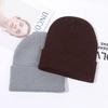 with Gloves 2025 Winter Hats Cute Knitted Solid Hat New Ladies Casual Cap