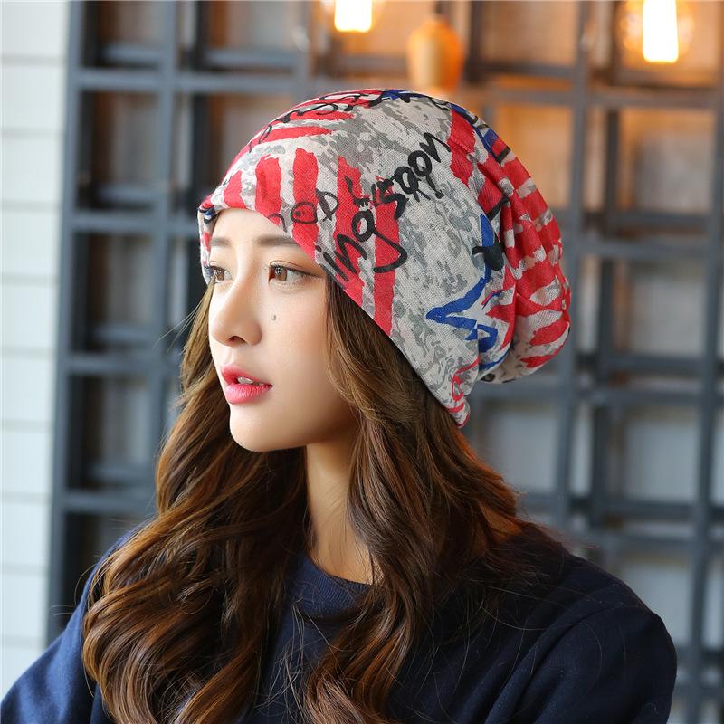 Sombreros de Mujer Primavera y Verano Sección Delgada Gorro Cubrecabeza Transpirable Calvicie Quimioterapia Gorro de Luna Turbante Sombrero para Exterior