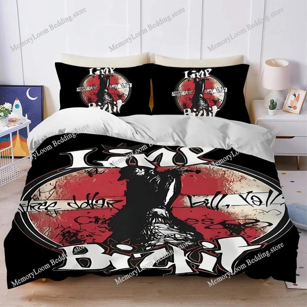 Rock Band L-Limp Bizkit Set Copripiumino Musicale Biancheria da Letto Morbida Cotone Lavabile Letto Quattro Stagioni Dormitorio Studenti Tessile per la Casaextile9