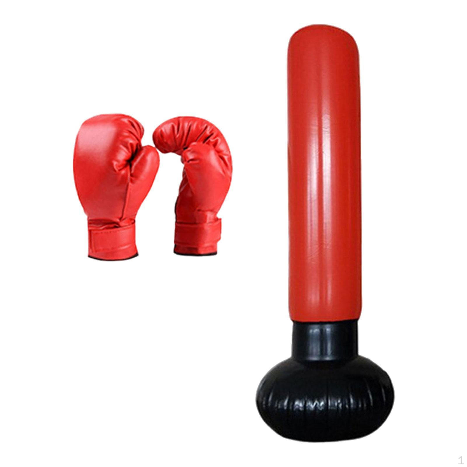 

-Filled Boxing Bag for Kids And Adults Kickboxing Practice червоний