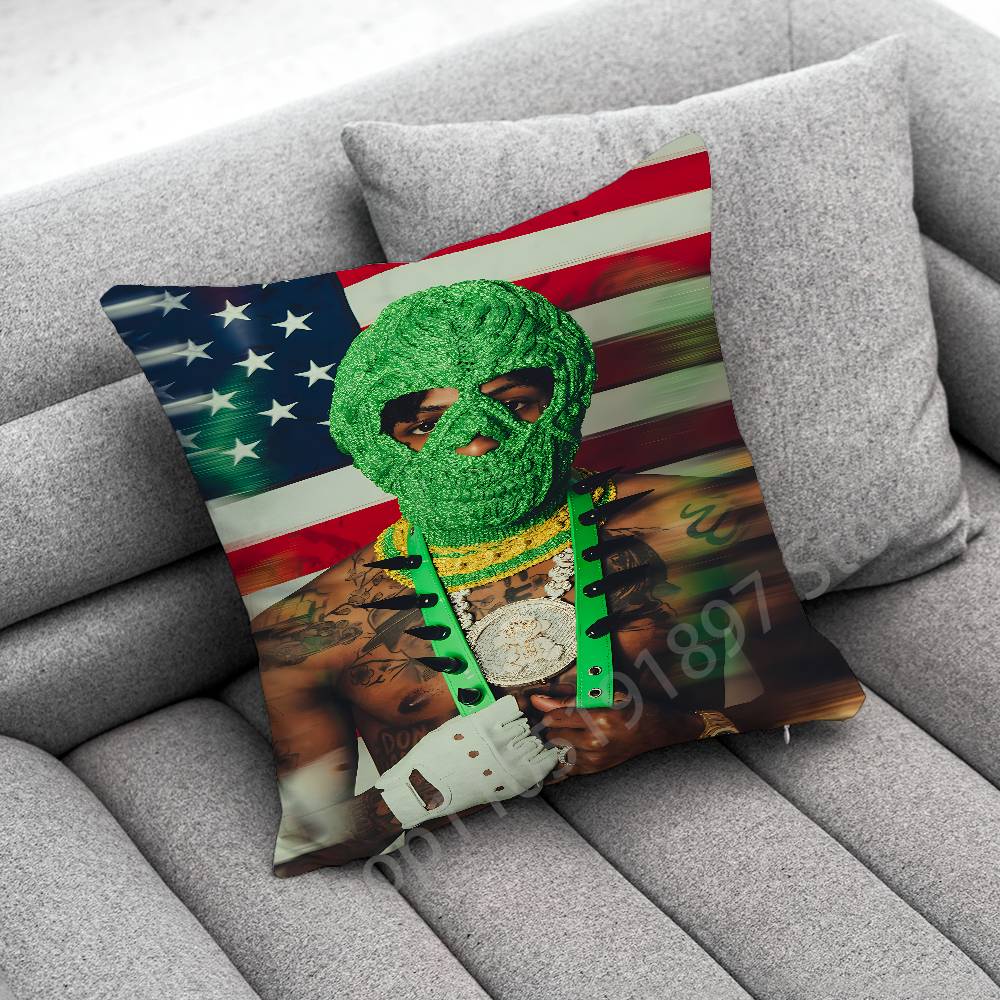Y-YoungBoy MASA DESHAWN Top Throw Pillow Case For 55x55cm 40x40cm 45x45cm 50x50cm 30x30cm Square Office Pillowship Cover