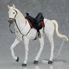Horse Action Figure Movable Joints White Brown Horse Model 1/12 Battle Steed Figurine Desktop Decoration Collectible Ornament