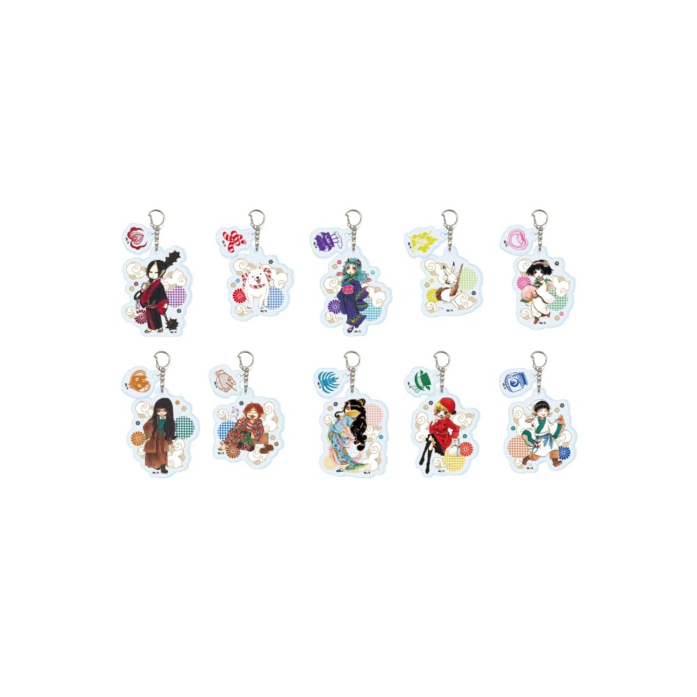 

Hozuki no Reitetsu 01 Acrylic Keychain with Parts Complete Set [Official Illustration] (10-Piece Box)