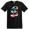 Race Car Graphic T Shirt Cool Fast Cars Design Cartoon Style Racer Tee
