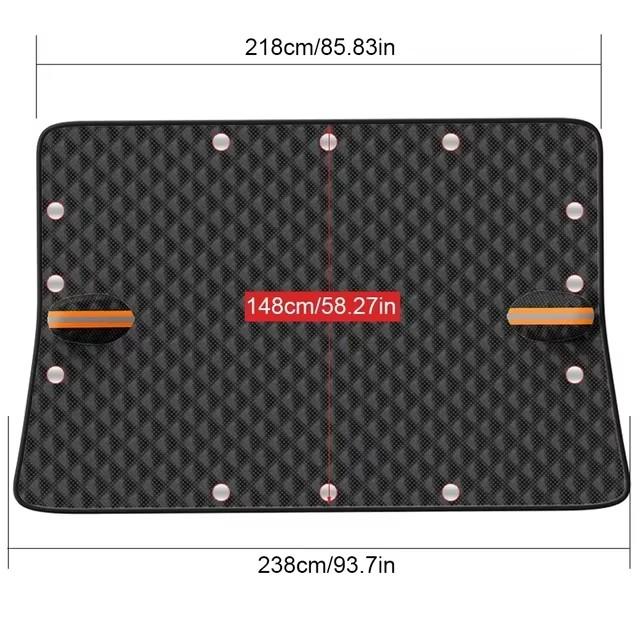 

Universal Car Windshield Cover for Ice And Snow Windproof Window Guard with Magnetic Reflective Strips Front Window Protection