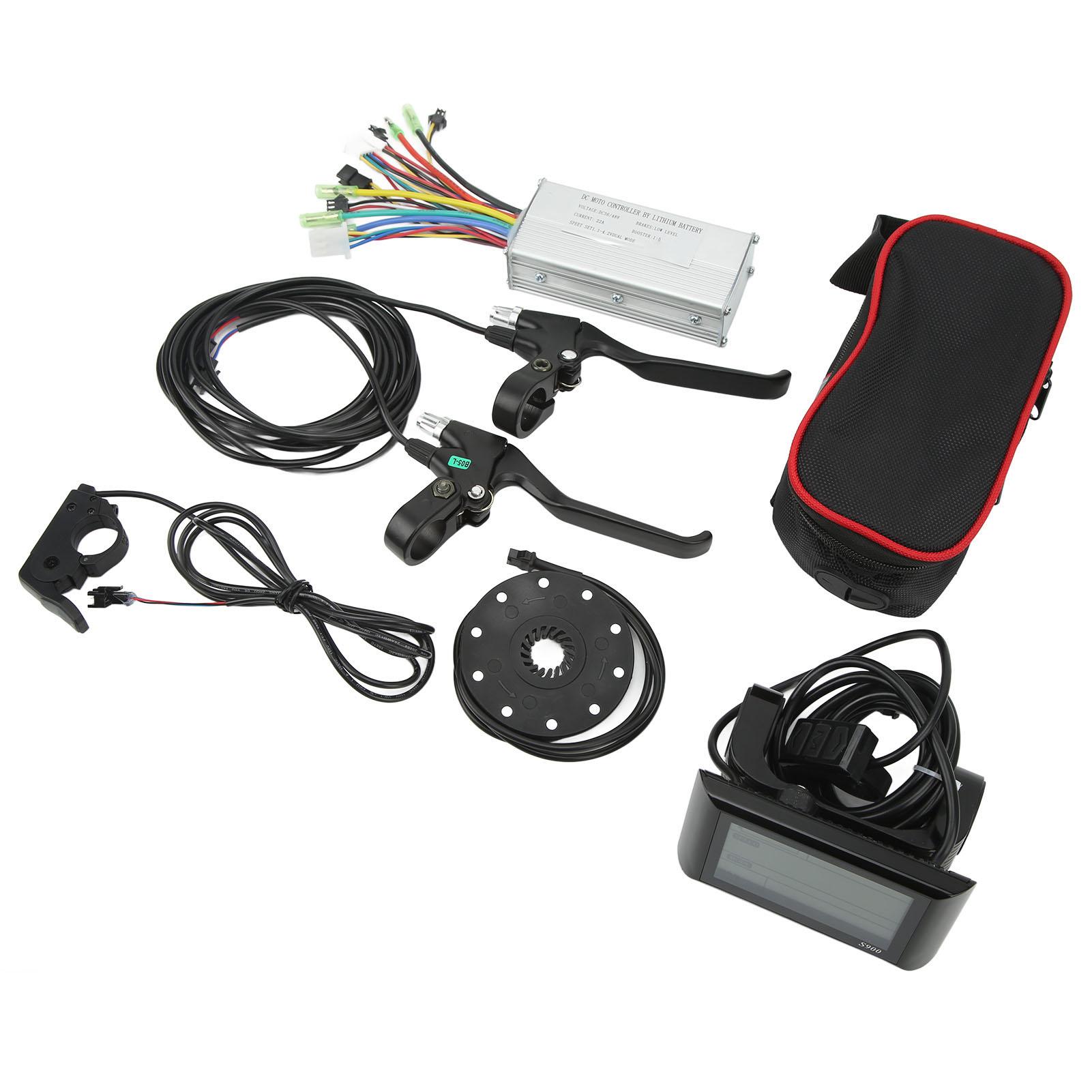 22A Электровелосипед Комплект для переоборудования Контроллер JN22A Панель S900 Тормозная ручка и Курковый акселератор для Мотора 500 Вт