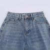 2025 Spring Women's Fashion Cotton Loose Ripped Straight Leg Jeans for a Slimming Look