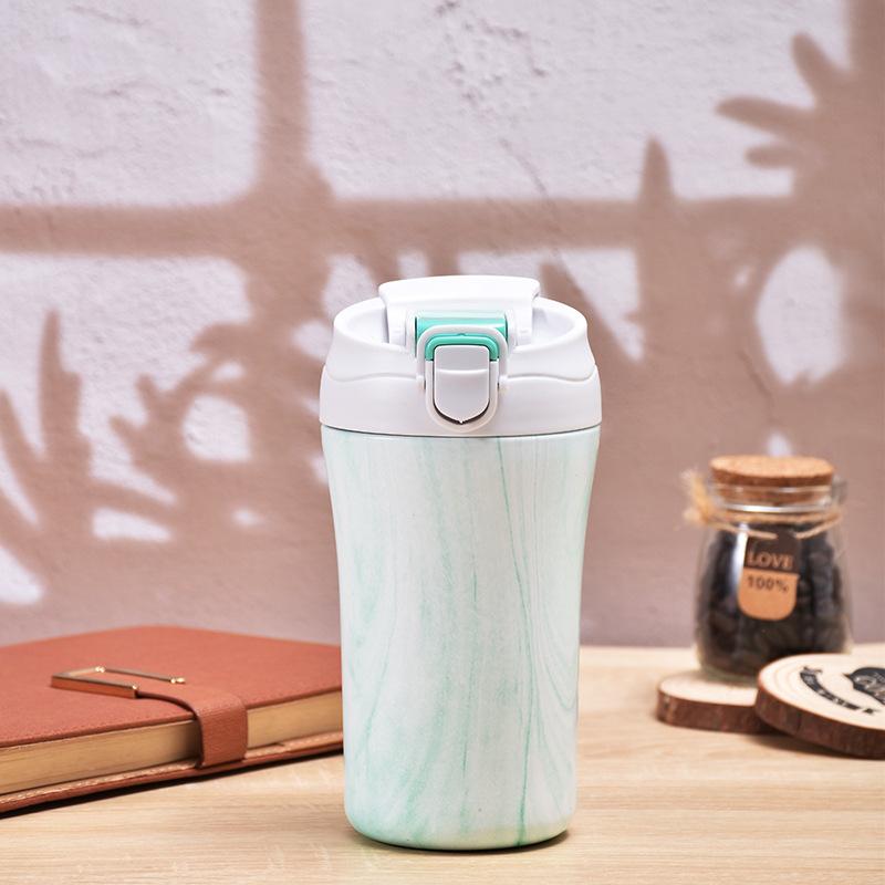 Marmor-Korn 304 Edelstahl Thermobecher Für Kaffee Vakuumisolierte Flasche Thermosbecher Für Auto Büro
