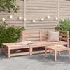VidaXL Garden Sofa with Footrest 2-Seater, Seat with Backrest, Outdoor Patio Backyard Terrace Furniture, 837975