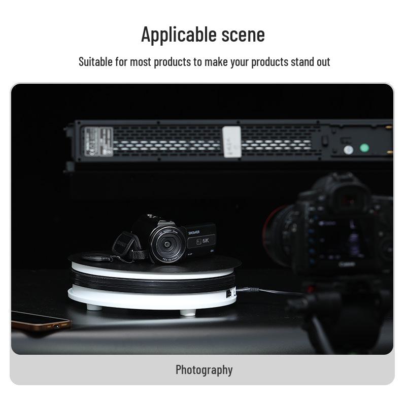 Turntable King Rotating Display Stand for Photography & Live Streaming