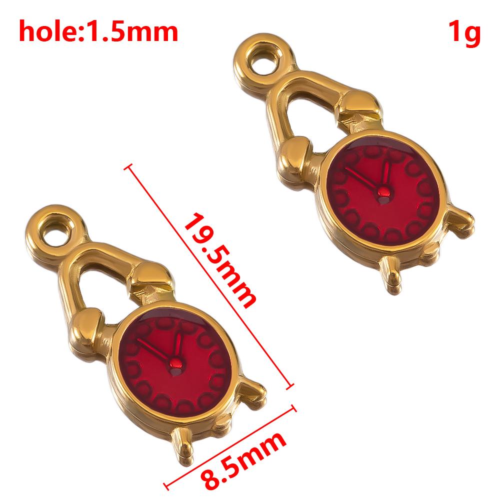 

2pcs Stainless Steel Enamel Boots Crown Skirt Candy Gift Box Baby Bottle Necklace Charms DIY Earring Jewelry Material Findings 2pcs