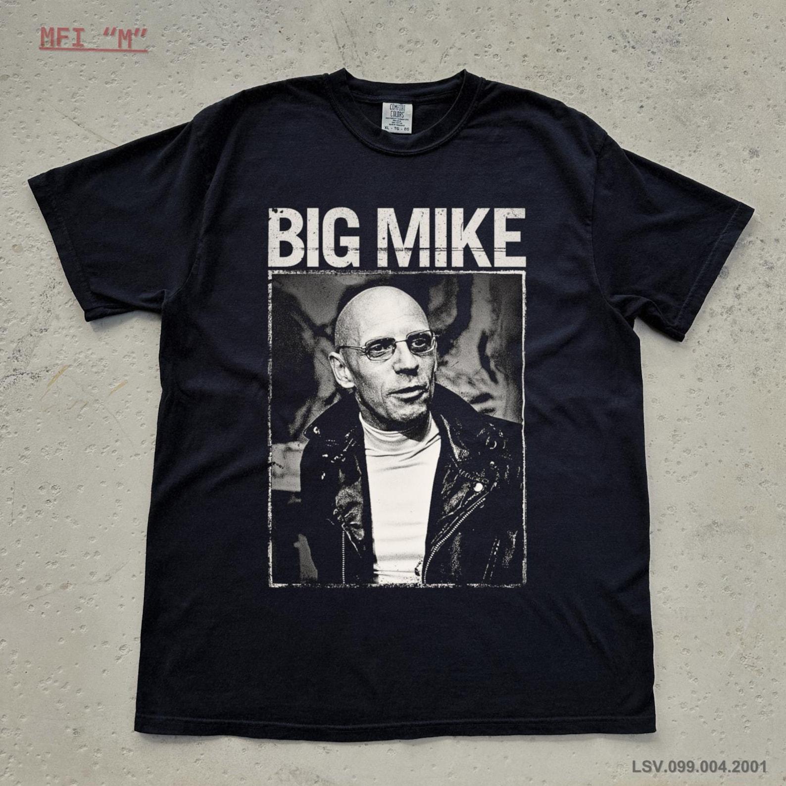 BIG MIKE | Michel Foucault French Philosophy Shirt, Philosopher Tee, Discipline & Punish, Deleuze, Baudrillard, Power-Knowledge-Leather L
