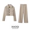 Western Style 2024 Spring New Women Clothes All-Match Pocket Decoration Short Blazers 1165199 711