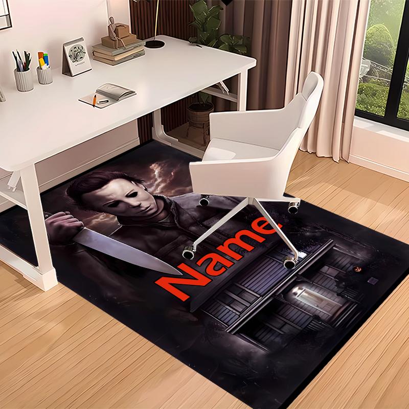 Custom personalization Michael Myers Print Area Rug - Soft, Washable Non-Slip Indoor Mat,Living Room,Home&Office Decorative Rug