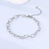 Bracelet 925 Silver Basic Braided Chain Buckle Bracelet For Women's DIY Charms Bracelet Fashion Jewelry Gifts