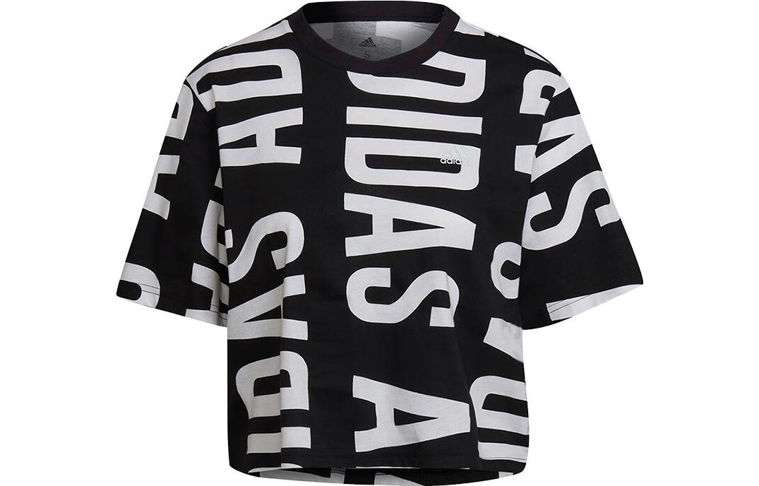 

Adidas T Shirts Women s Black Crew Neck Moderate Straight Fit HC9161 M