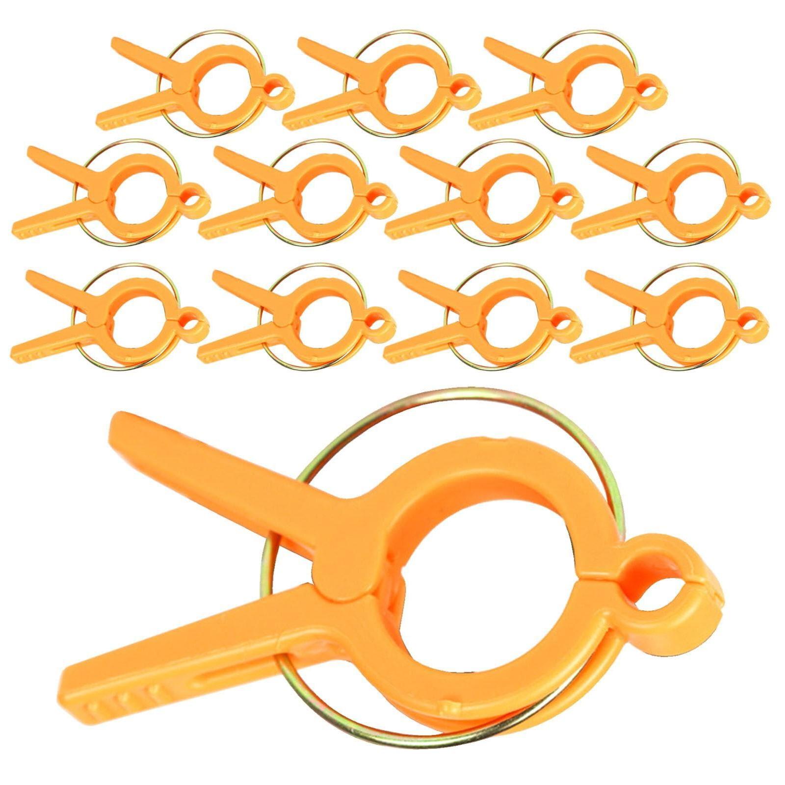 

Зажимы для растений Модернизированные зажимы для поддержки растений Многоразовые садовые зажимы Защищенные пластиковые зажимы для растений Зажимы для томатов Зажимы для фиксации лозы растений One Size шафрановый